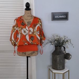 "Chic and Polished: New Solitaire by Ravi Khosla Short-Sleeved Top"